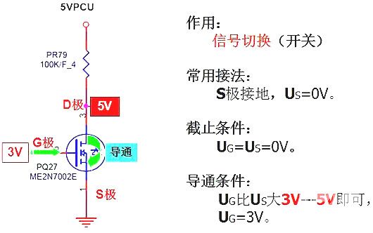 場效應(yīng)管電路圖符號(hào)