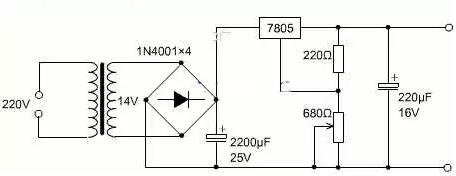 穩(wěn)壓電源電路圖