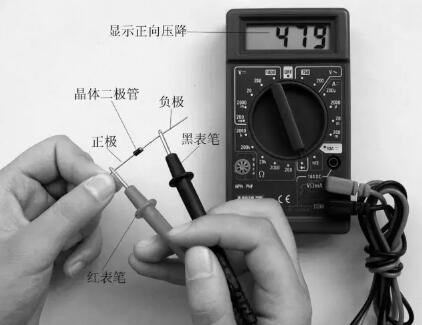 數(shù)字萬用表測量場效應管