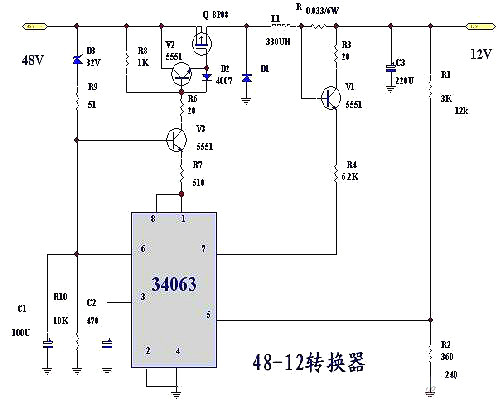 簡(jiǎn)單直流降壓電路圖