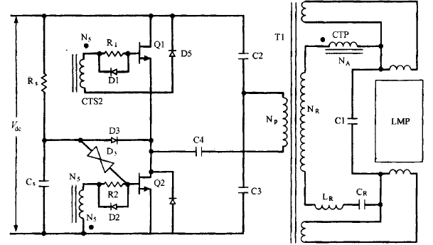 電壓饋電串聯(lián)諧振半橋拓撲
