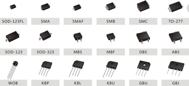 整流二極管,穩(wěn)壓二極管,開關(guān)二極管