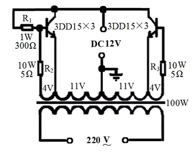 12v升220v升壓電路圖