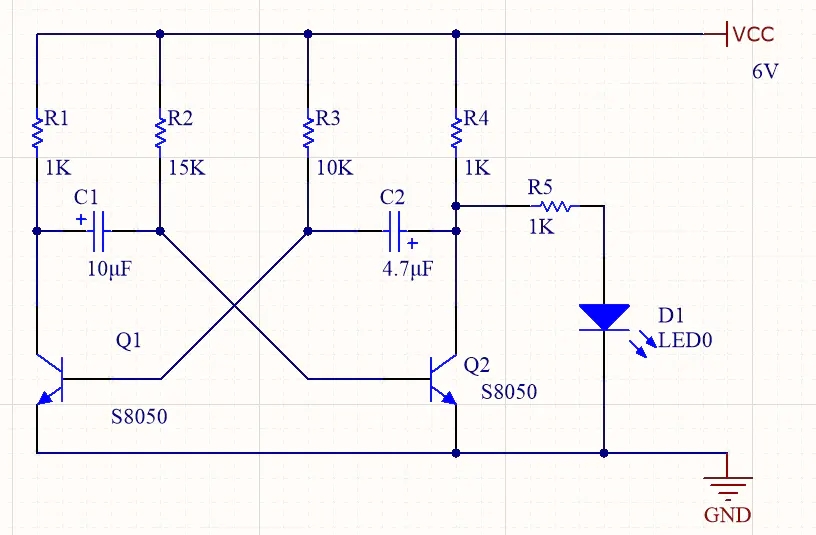 無穩(wěn)態(tài)多諧震蕩電路