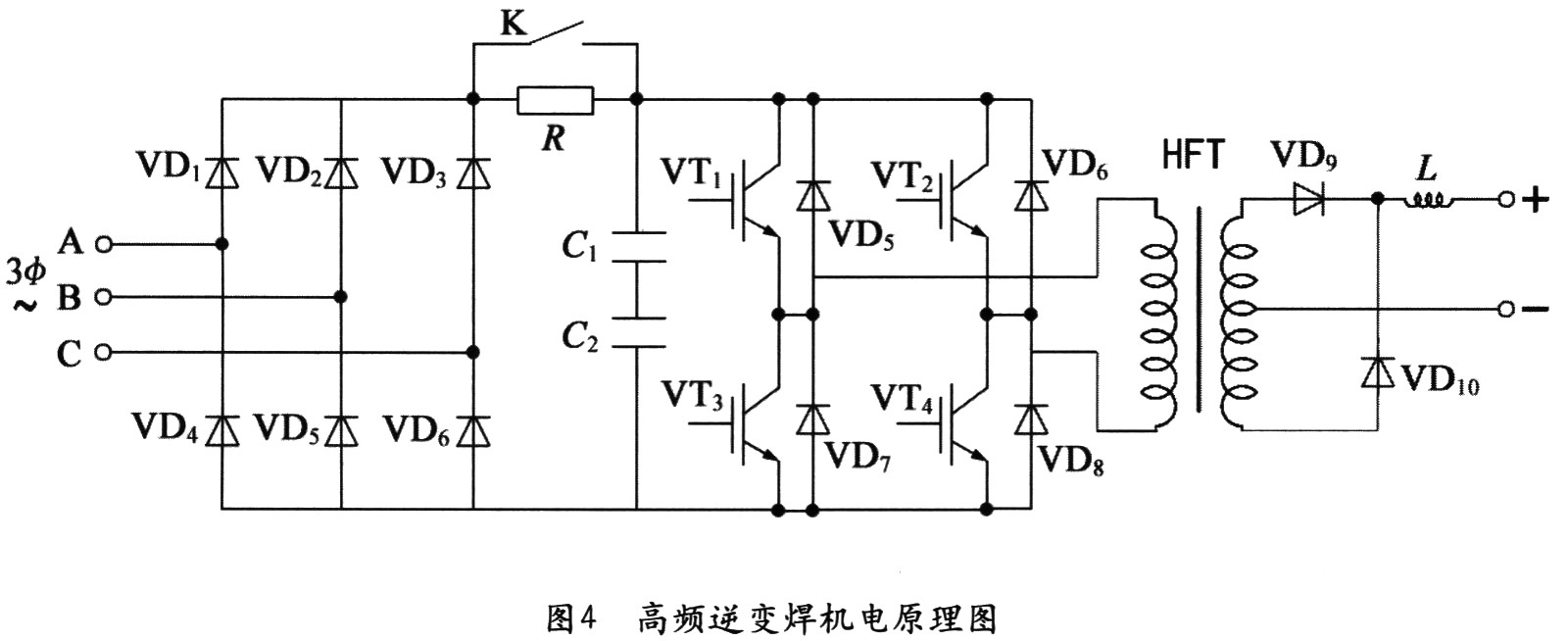 三相超快恢復(fù)二極管整流橋開關(guān)模塊