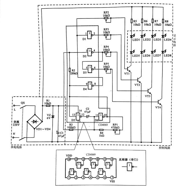 LED廣告燈控制線路