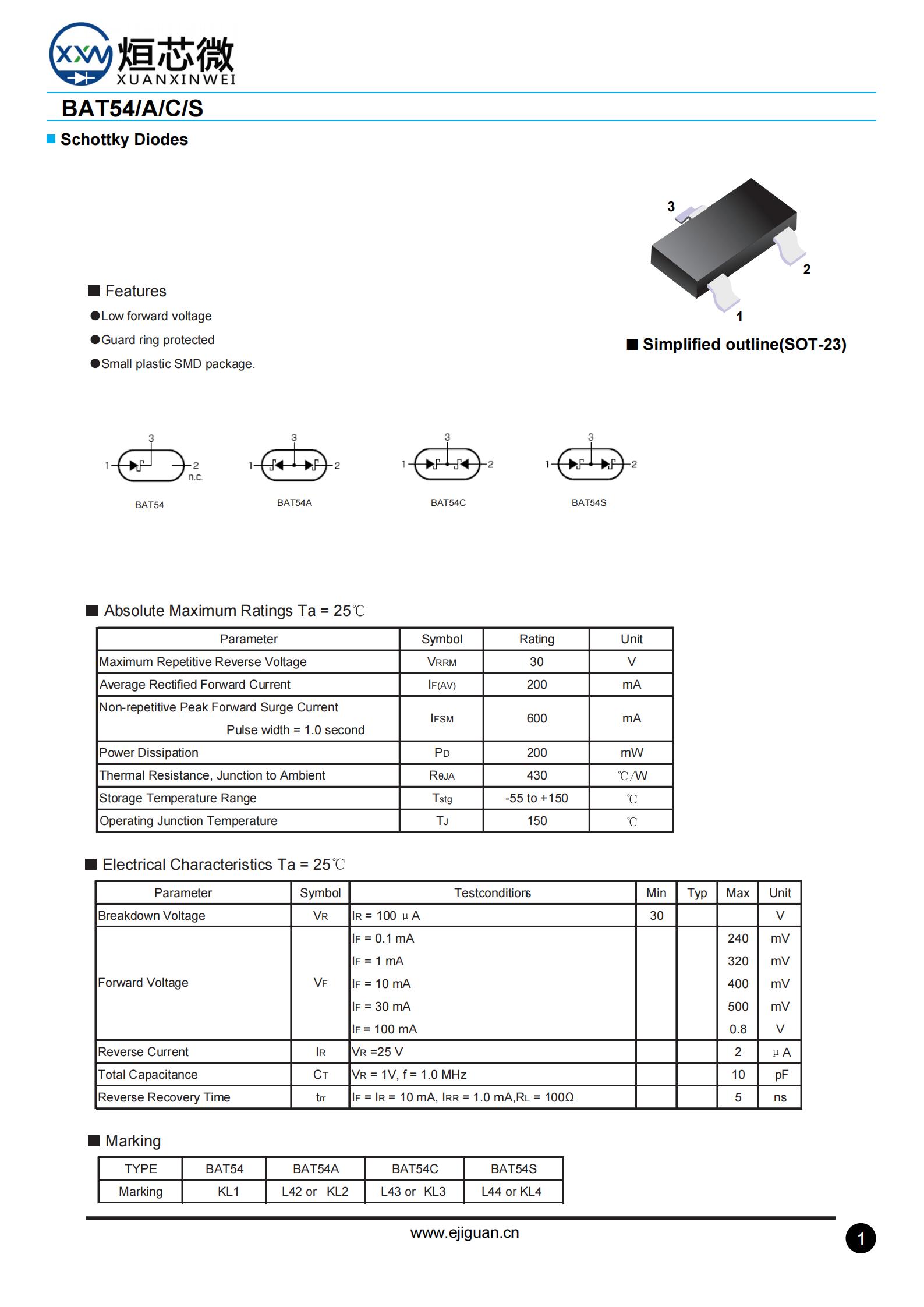 BAT54C