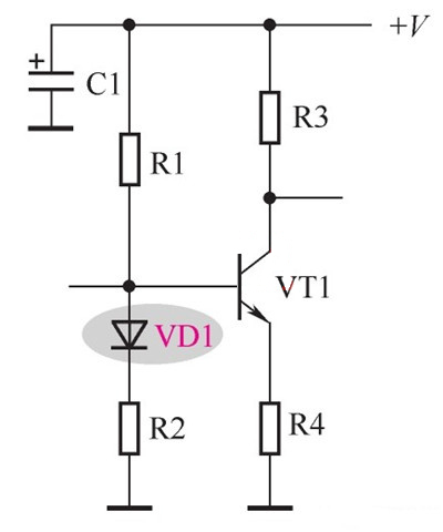 二極管溫度補(bǔ)償電路