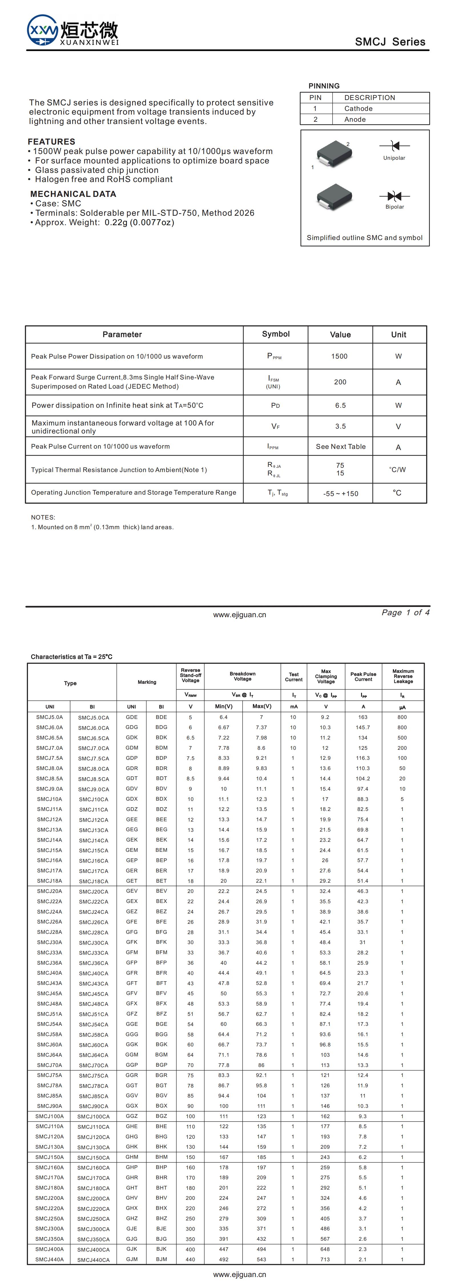 SMCJ180A