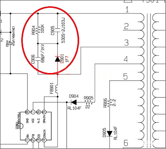 開關電源 變壓器 分布電容 漏感