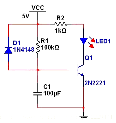 RC延時(shí)電路 延時(shí)計(jì)算