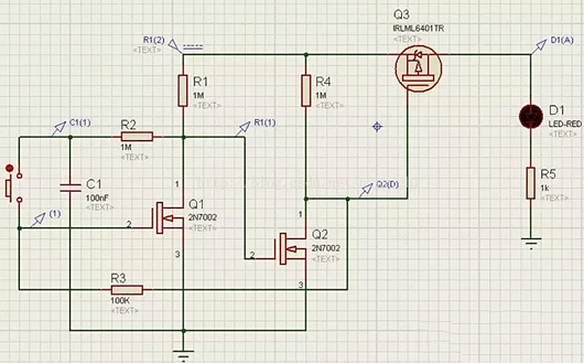 單按鍵開關(guān)機(jī)電路