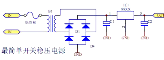 直流穩(wěn)壓電路