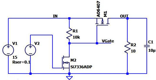 PMOS,NMOS ?分立負(fù)載開關(guān)電路