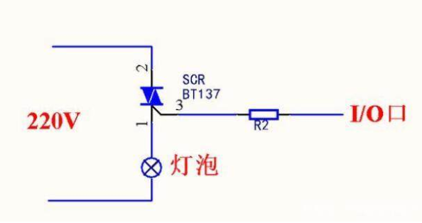 單片機(jī)控制220V交流電通斷電路