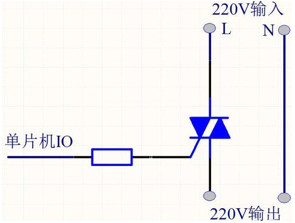 單片機(jī)控制220V交流電通斷電路