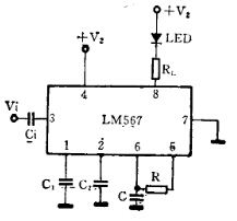 LM567 CMOS組成校時電路