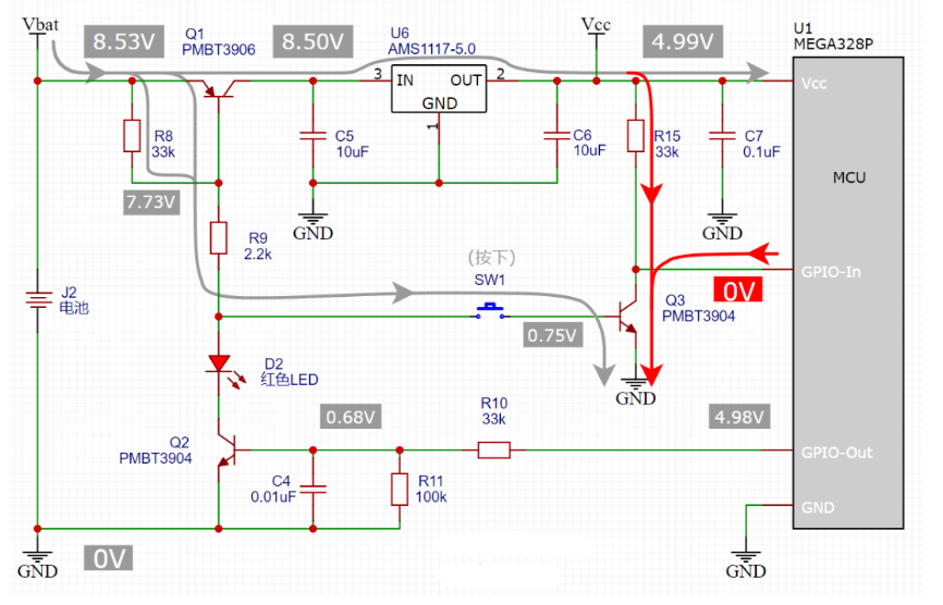 一鍵開機(jī) 關(guān)機(jī)電路